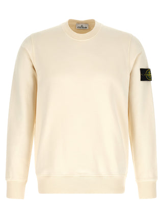 Stone Island Beige Cotton Sweatshirt