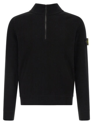 Stone Island Black Cotton Cardigan