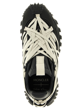 Rick Owens Black Cowhide Athletic Sneakers