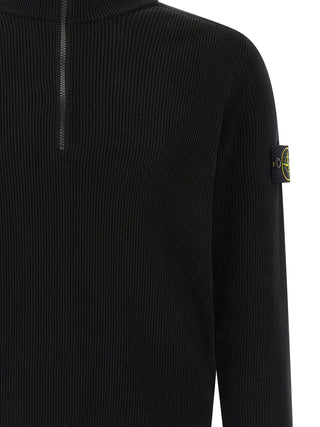 Stone Island Black Cotton Cardigan