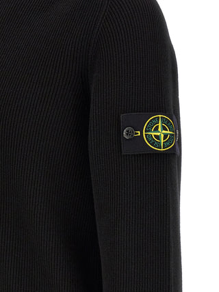 Stone Island Black Cotton Cardigan