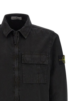 Stone Island Black Cotton Blouse
