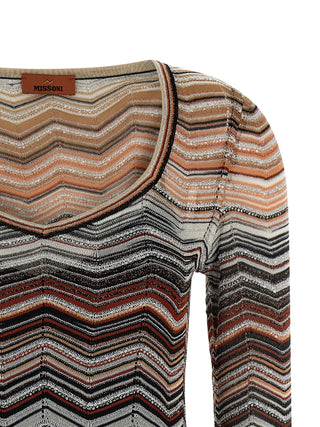 Missoni Brown Viscose Short Dress