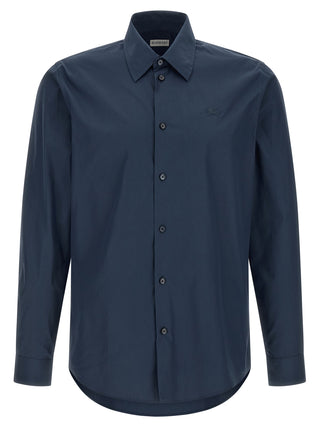 Burberry Blue Cotton Blouse