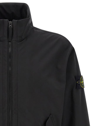 Stone Island Black Polyester Shell Jacket
