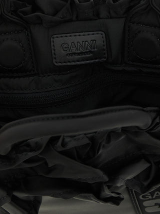 Ganni Black Nylon Handbag