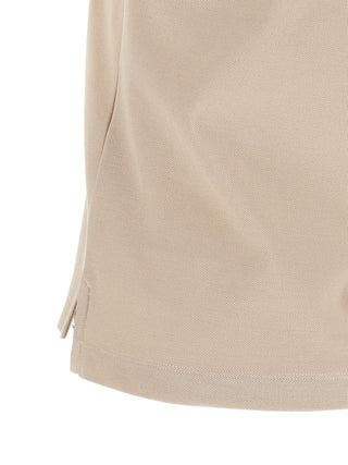Moncler Beige Cotton Polo Shirt