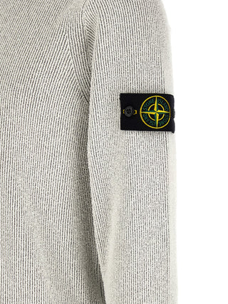 Stone Island Gray Cotton Cardigan