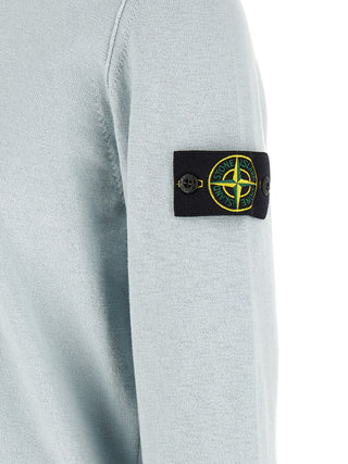 Stone Island Blue Cotton Cardigan