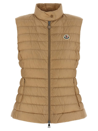 Moncler Beige Polyamide Sleeveless Jacket