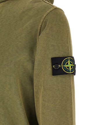 Stone Island Bicolor Cotton Sweatshirt