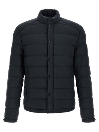 Moncler Blue Polyamide Full-Length Jacket