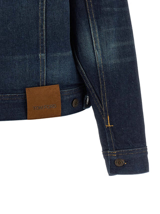 Tom Ford Blue Cotton Denim Jacket