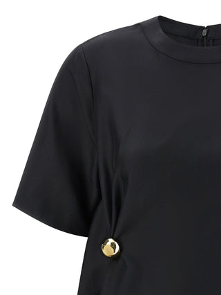 Loulou De Saison Black Silk Blouse