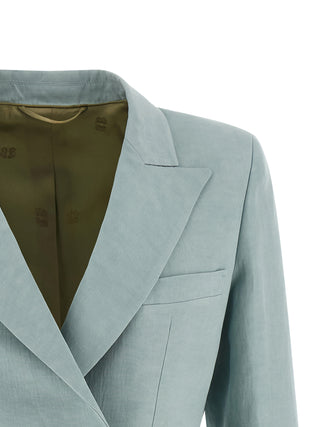 Blazé Milano Blue Silk Blazer