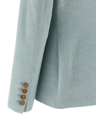 Blazé Milano Blue Silk Blazer