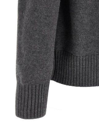 Ami Paris Gray Wool Cardigan