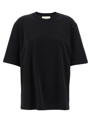 Ami Paris Black Cotton T-Shirt