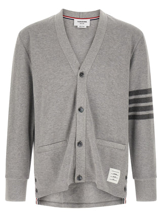 Thom Browne Gray Cotton Cardigan