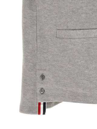 Thom Browne Gray Cotton Cardigan