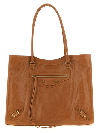 Balenciaga Brown Lamb Leather Shoulder Bag