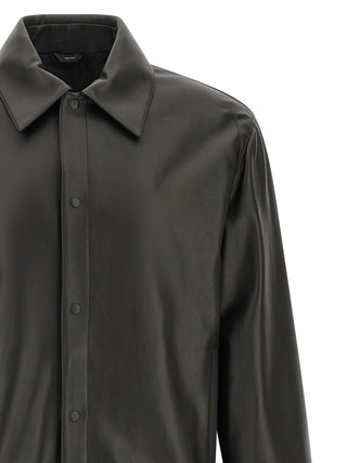 Fendi Black Lamb Leather Leather Jacket