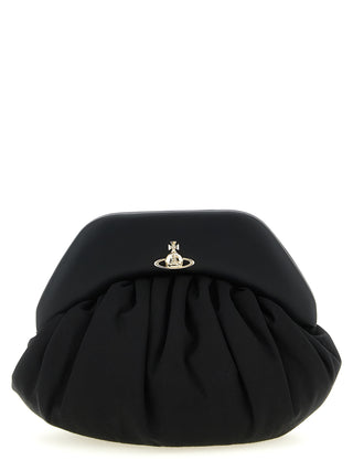 Vivienne Westwood Black Viscose Clutch Bag