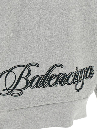 Balenciaga Gray Cotton Sweatshirt