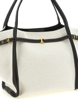 Tod's Multicolor Linen Tote Bag