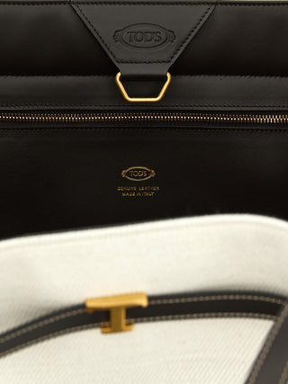 Tod's Multicolor Linen Tote Bag