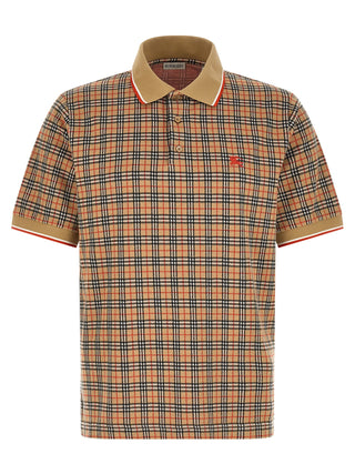 Burberry Beige Viscose Polo Shirt