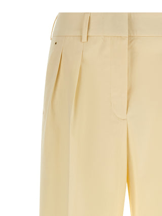 Moncler Beige Cotton Dress Pants