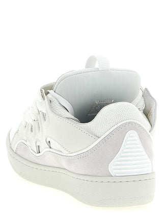 Lanvin White Calfskin Chunky Sneakers