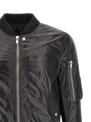 Rick Owens Black Nylon Bomber