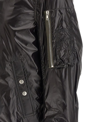Rick Owens Black Nylon Bomber