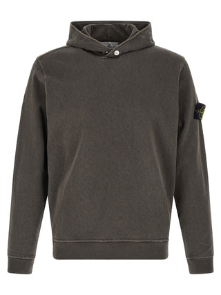 Stone Island Brown Cotton Sweatshirt