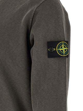 Stone Island Brown Cotton Sweatshirt