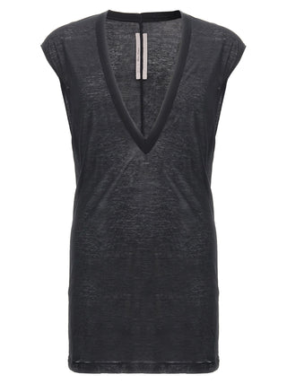 Rick Owens Black Cotton T-Shirt