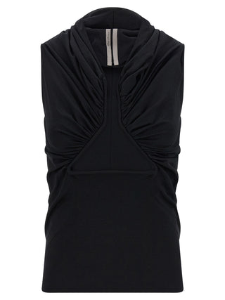 Rick Owens Black Cotton Tank Tops