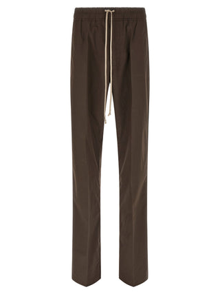 Rick Owens Brown Cotton Casual Pants