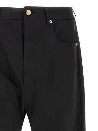 Rick Owens Black Wool Jeans Denim