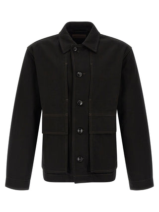 Lemaire Black Cotton Denim Jacket