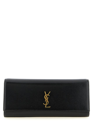 Saint Laurent Black Calfskin Clutch Bag