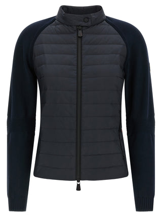 Moncler Grenoble Blue Polyamide Cardigan