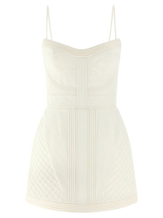 Zimmermann White Cotton Short Dress
