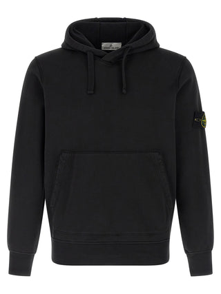 Stone Island Black Cotton Sweatshirt
