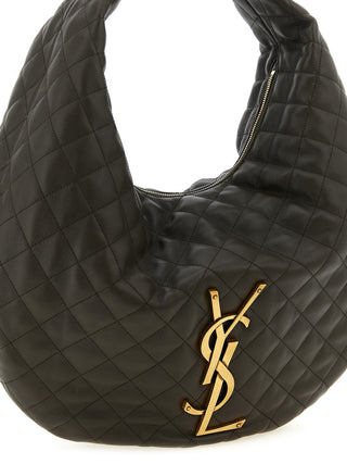 Saint Laurent Brown Lamb Leather Shoulder Bag