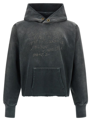 Maison Margiela Gray Cotton Hoodie