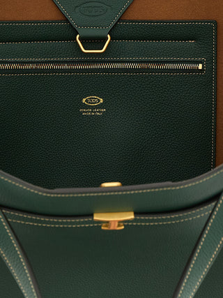 Tod's Bicolor Calfskin Tote Bag
