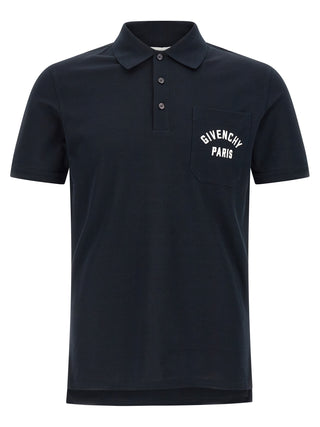 Givenchy Blue Cotton Polo Shirt